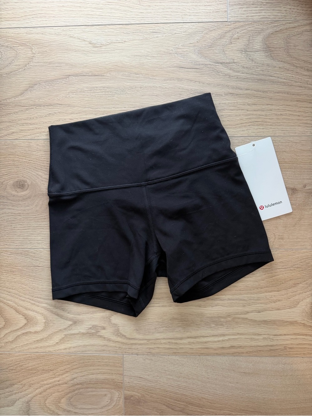 lululemon athletica Black High-Rise Bike Shorts size 6